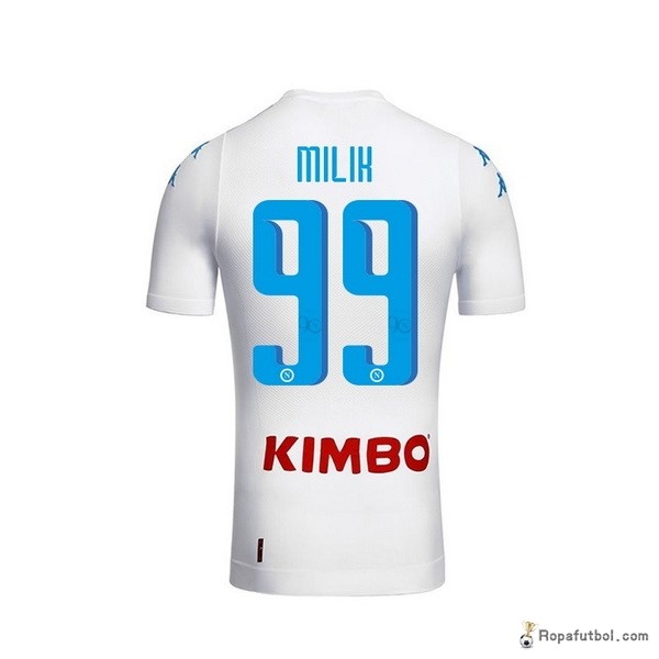 Camiseta Napoli Replica Segunda Ropa Milik 2016/17 Blanco